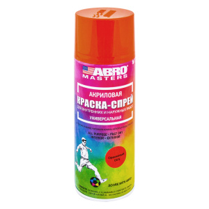 Краска-спрей ABRO MASTERS (оранжевая)