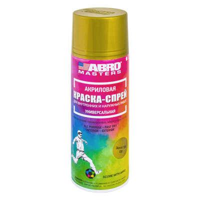 Краска-спрей ABRO MASTERS (золото 18К)