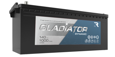 Аккумуляторная батарея GLADIATOR dynamic 6CT-140L(3)-ААЧ-АЧ-0